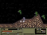 une photo d'Ã©cran de Target Earth sur Sega Megadrive